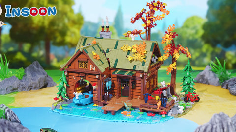 Overwater Cabin Mini Building Set with Light