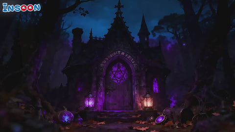 Upgraded Mystic Divination Book Nook Building Set with Rechargeable Lights